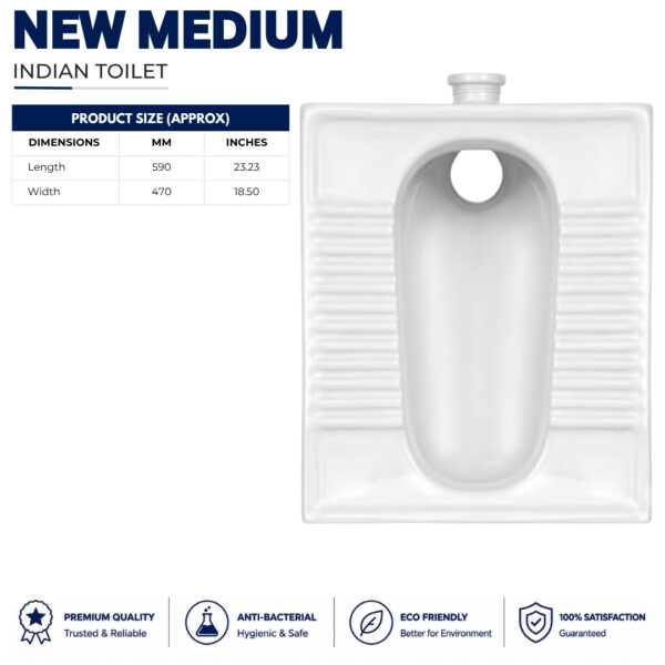 Brite New Medium WC Toilet - Brite Ceramics - Brite Sanitary Ware, Brite New Medium WC Toilet - Squatting pan - Brite Ceramics - Brite Sanitary Ware