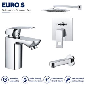 Sonex Euro S Conceal Bath Set with hand Shower