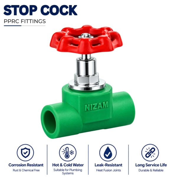 Stop Cock / Gate Valve - Nizam PPRC