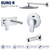 Sonex Euro R Conceal Bath Set