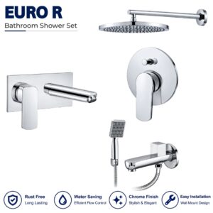 Sonex Euro R Conceal Bath Set with Hand Shower