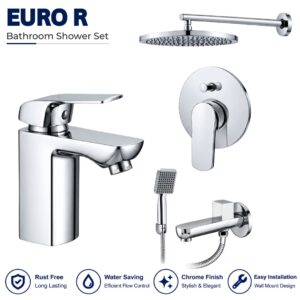 Sonex Euro R Conceal Bath Set With Hand Shower