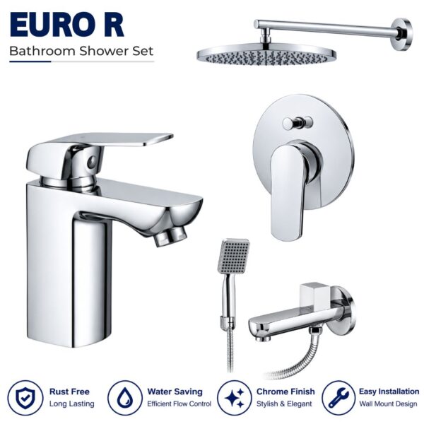 Sonex Euro R Conceal Bath Set With Hand Shower