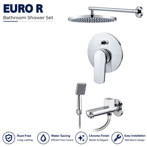 Sonex Euro R Conceal Bath Set with hand Shower