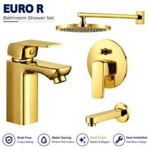 Sonex Euro R Conceal Bath Set PVD GOLD